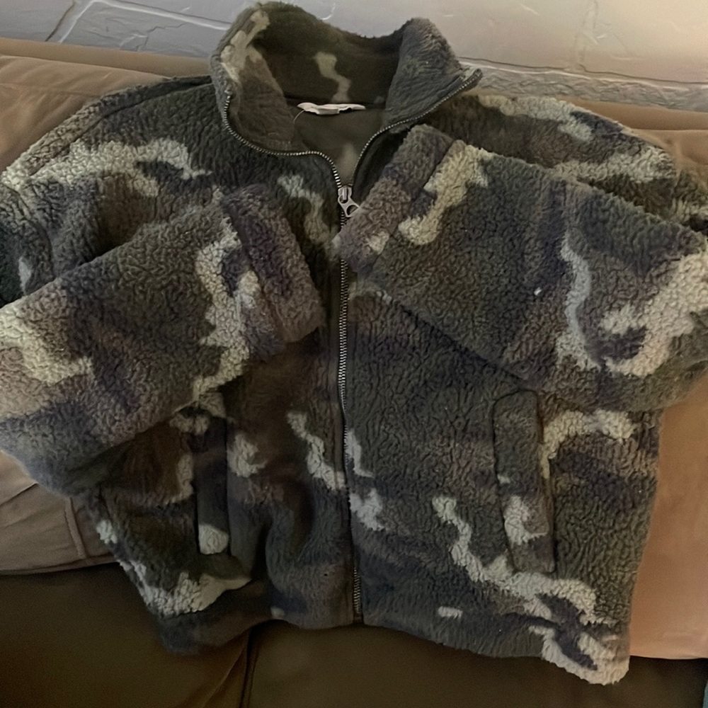 American eagle Camp full zip fleece jacket